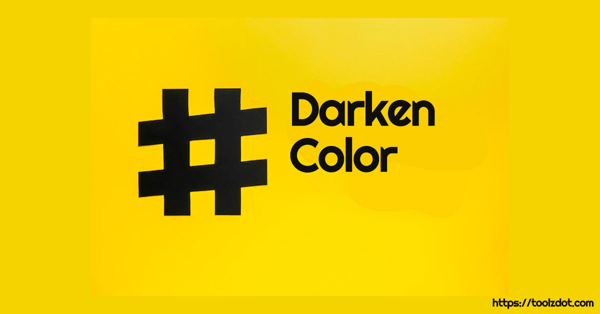 Darken color toolzdot
